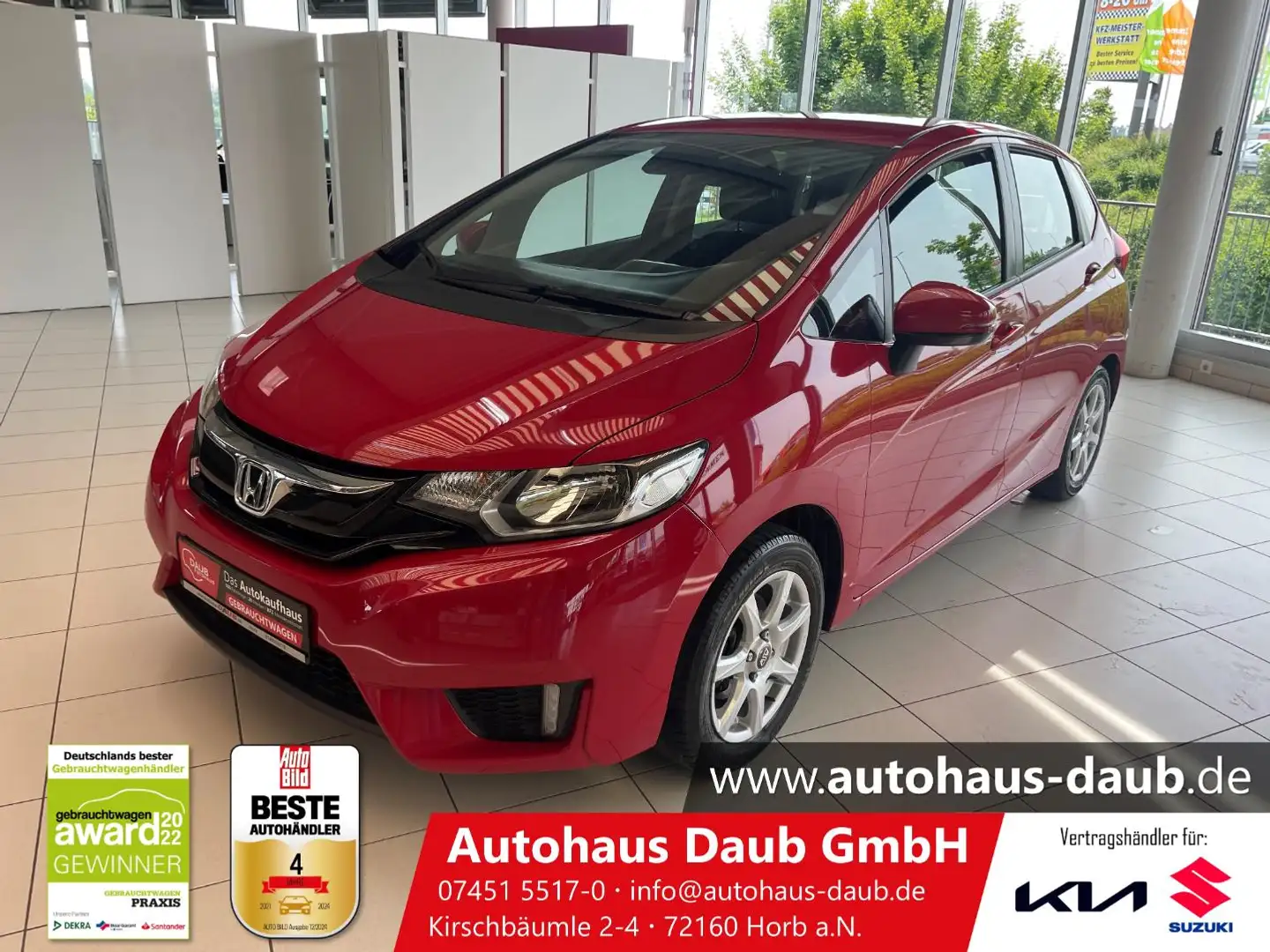 Honda Jazz 1.3 i-VTEC Trend + Klima + SHZ + AHK ++++ Rot - 2