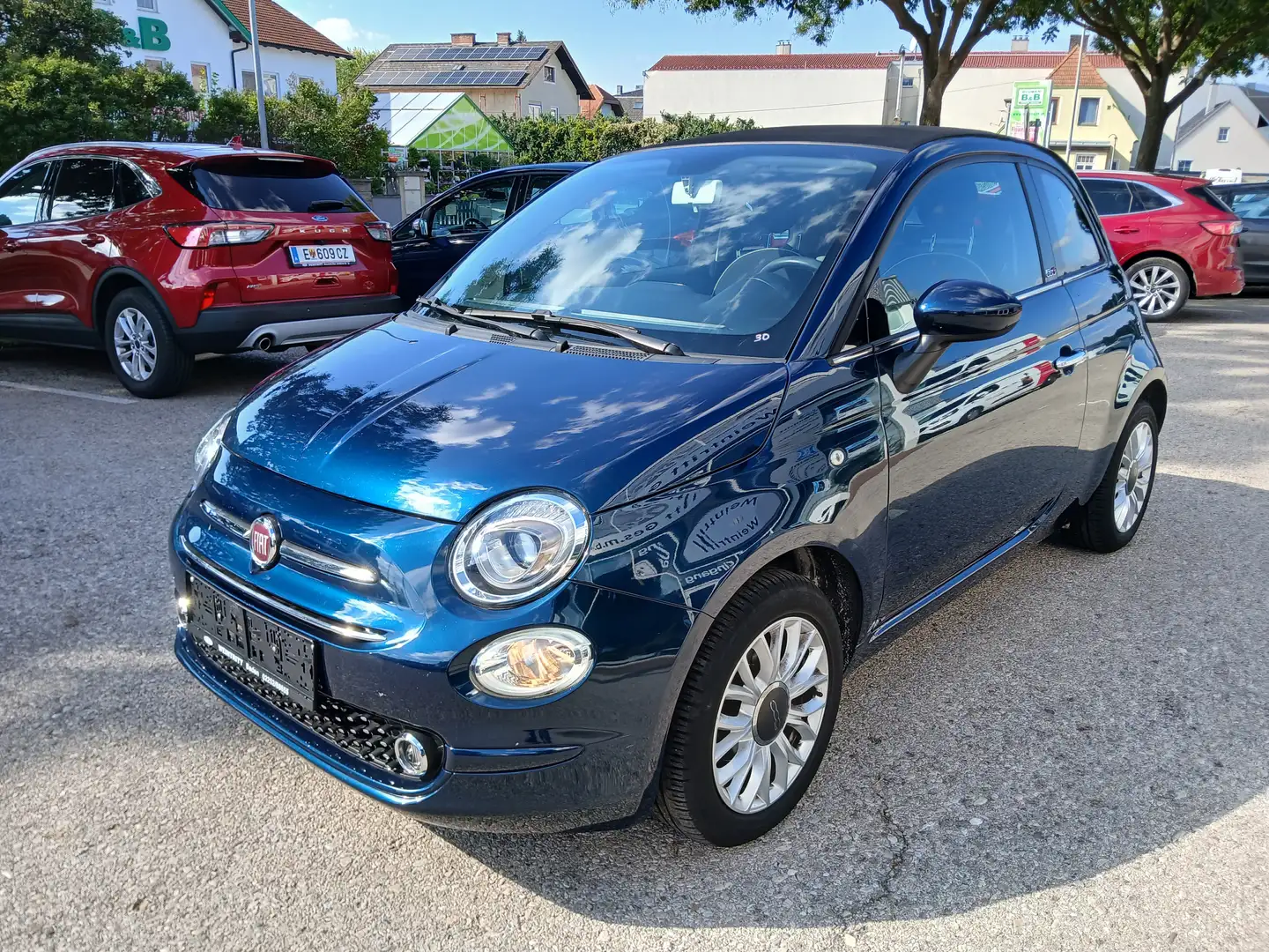 Fiat 500C 1,2 Fire 70 Lounge Bleu - 1