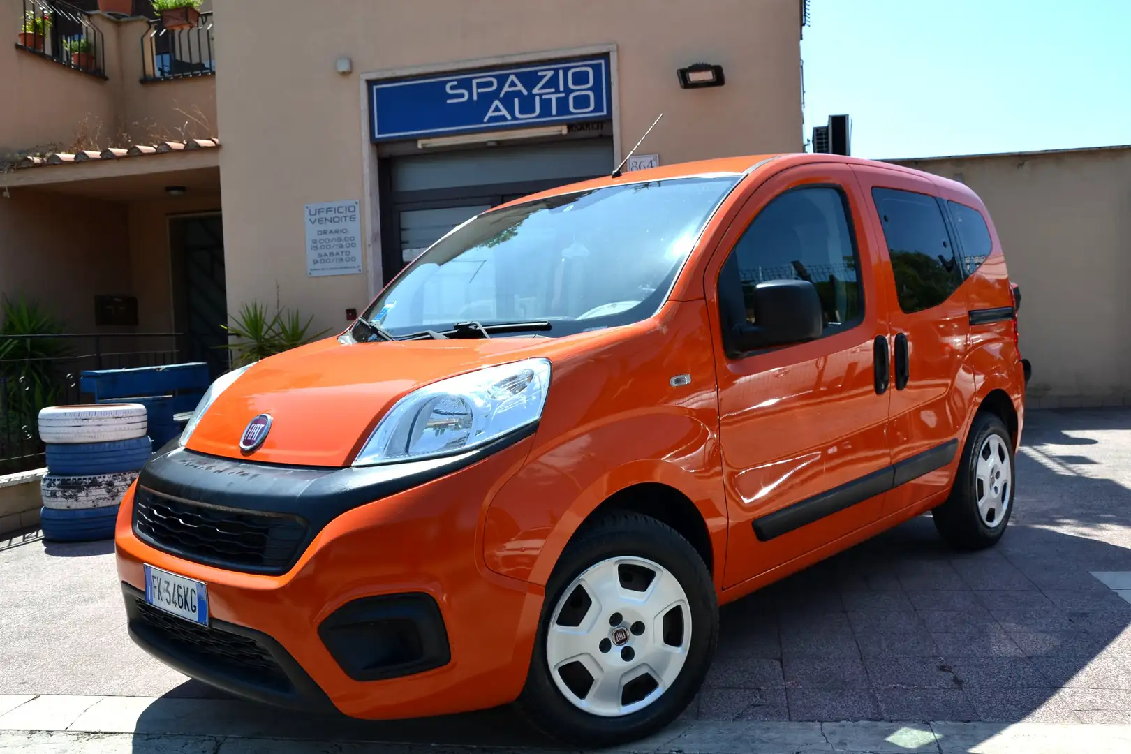 Fiat Qubo 1.3 MJT 80CV **KM14000 REALI**UNIPRO'**5 POSTI** Arancione - 1