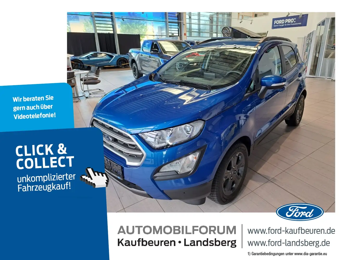 Ford EcoSport 1.0 EcoBoost C&C Navi SHZ PDC RFK KlimaA Azul - 1