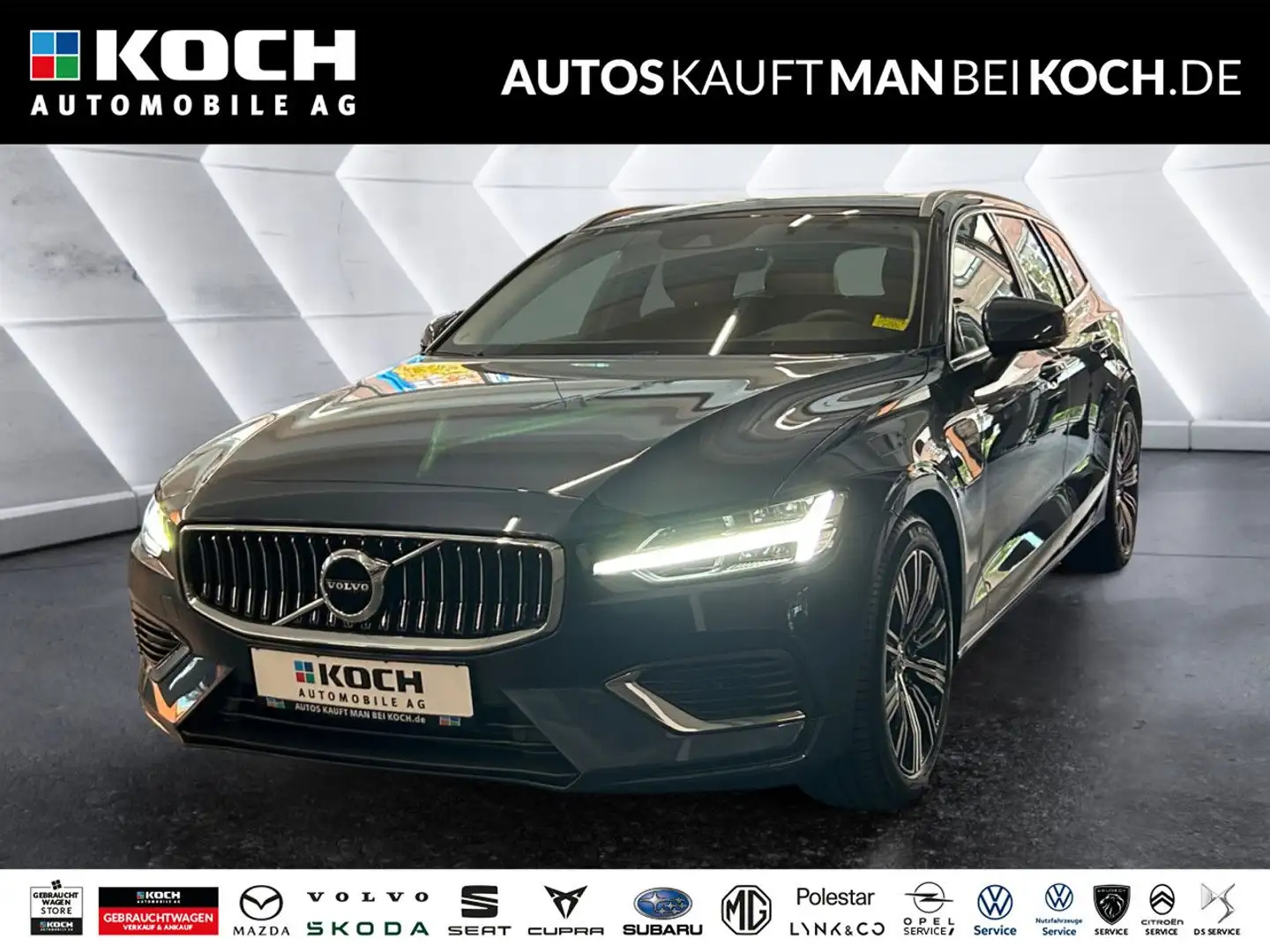 Volvo V60 T6 Recharge AWD Inscription Expr.ACC BLIS PANO Blau - 1