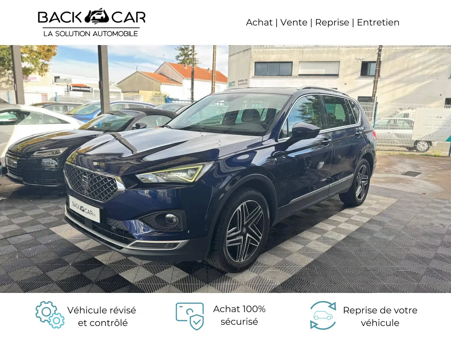 SEAT Tarraco 2.0 TDI 190 ch Start/Stop DSG7 4Drive 7 pl Xcellence Azul - 2