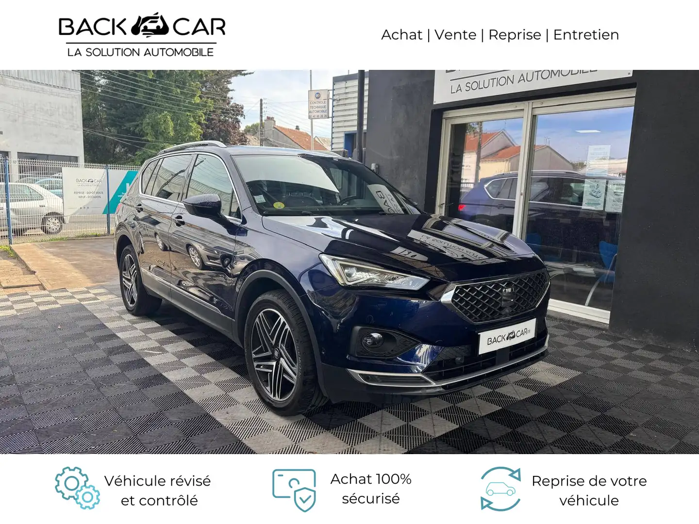 SEAT Tarraco 2.0 TDI 190 ch Start/Stop DSG7 4Drive 7 pl Xcellence Azul - 1