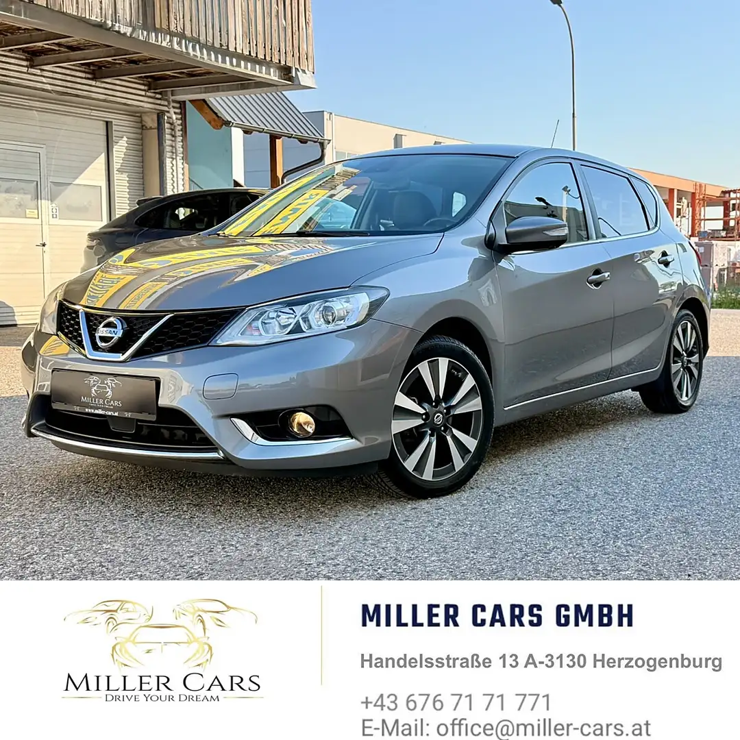 Nissan Pulsar 1.2 DIG-T N-TEC Automatic*Servicegepflegt*neues... Grau - 2