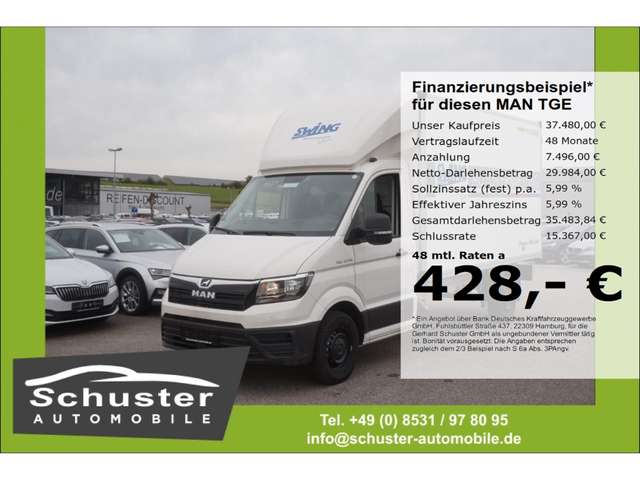 Imagine MAN TGE 3.140 Koffer LR*3-Sitzer Klima Bluetooth DAB