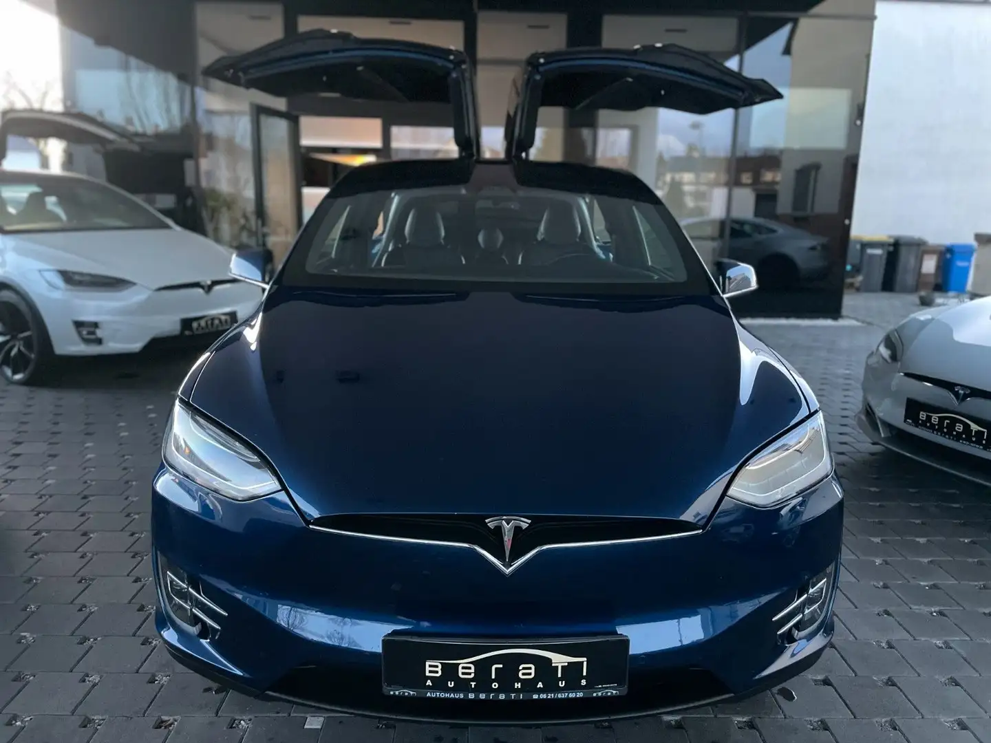Tesla Model X X Verbesserte Autopilot/CCS/AHK Kék - 1