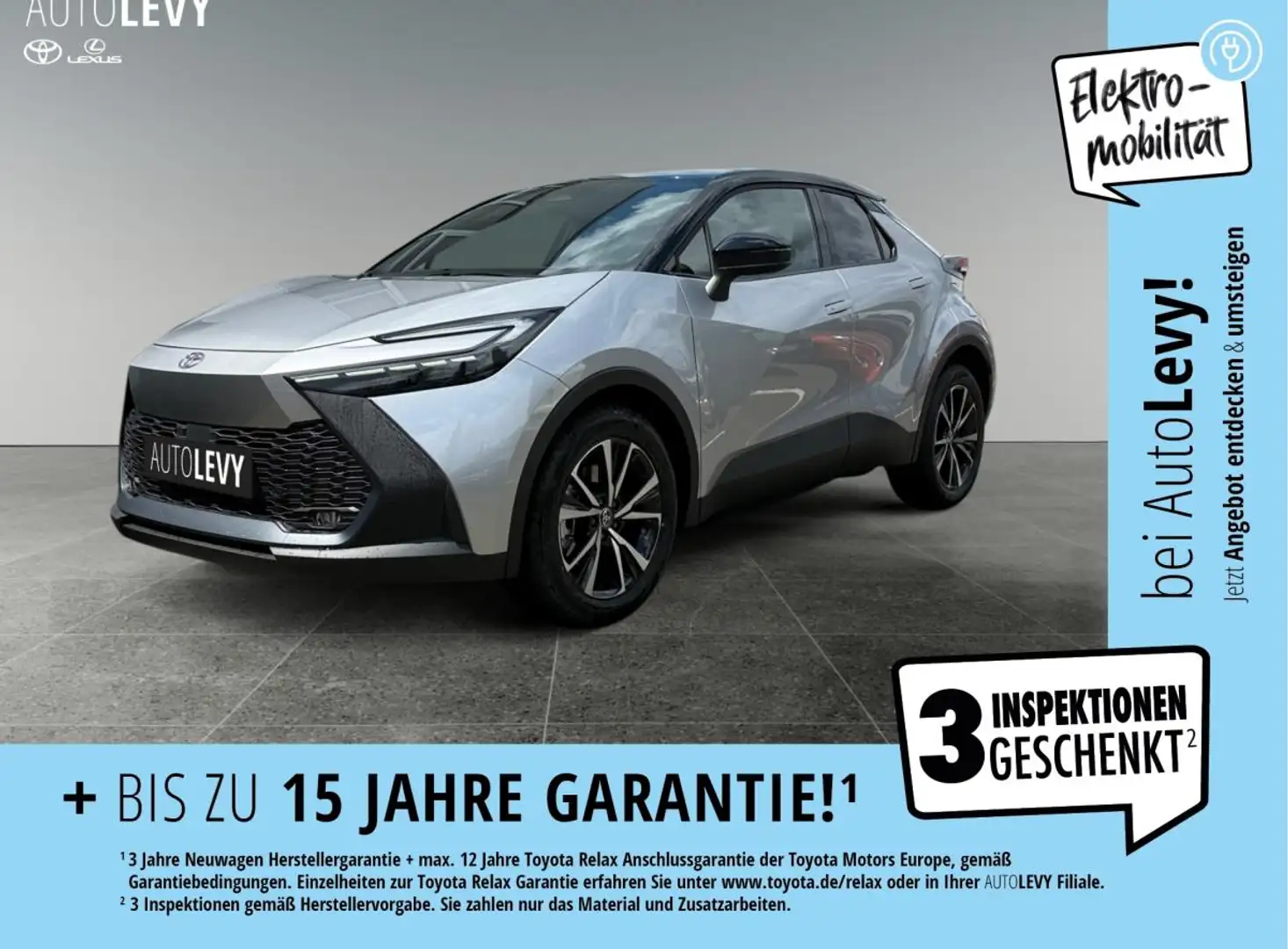 Toyota C-HR Plug-In Teamplayer +1,99%+Sofort verfügbar! Silber - 1