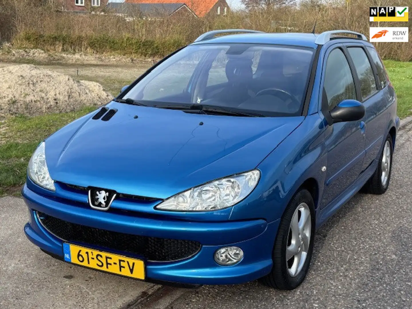 Peugeot 206 SW 1.4-16V Air-line 3 ECC Electric pakket Audio/CD Blau - 1