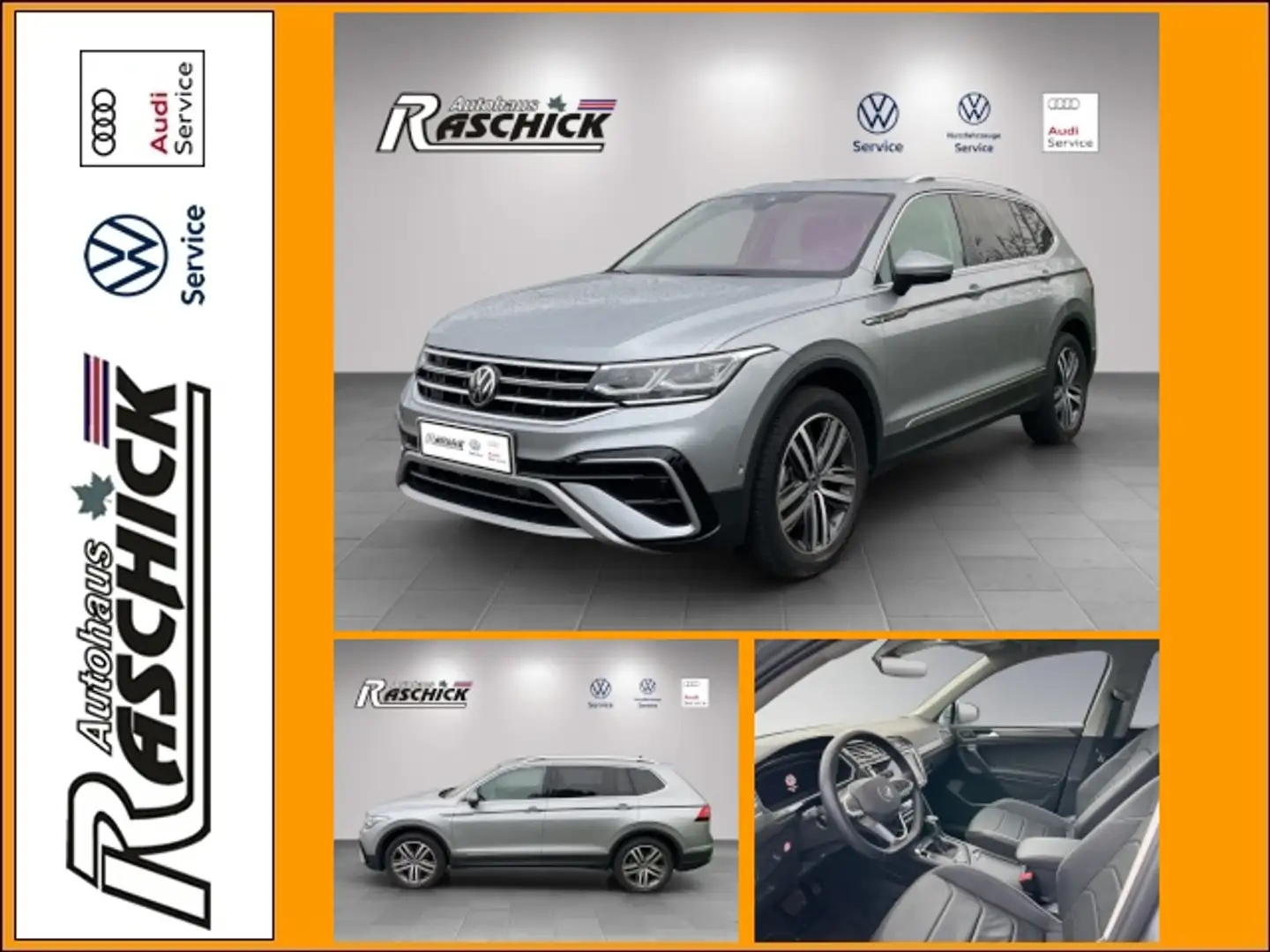 Volkswagen Tiguan Allspace 2.0 TDI DSG Elegance 4Motion Navi Matrix-LED Plateado - 1