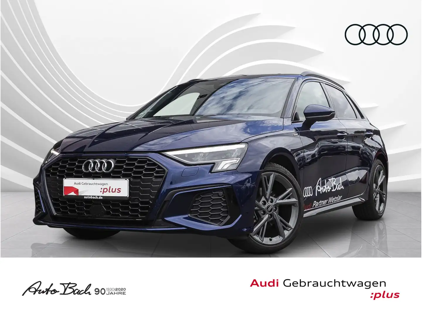 Audi A3 S line 30TDI Stronic Navi LED virtu Blau - 1