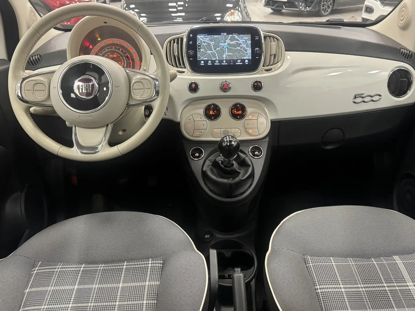 Fiat 500 1.2 Lounge 69pk | 4-CILINDER | NAVI | CRUISE | CAR Blanc - 2
