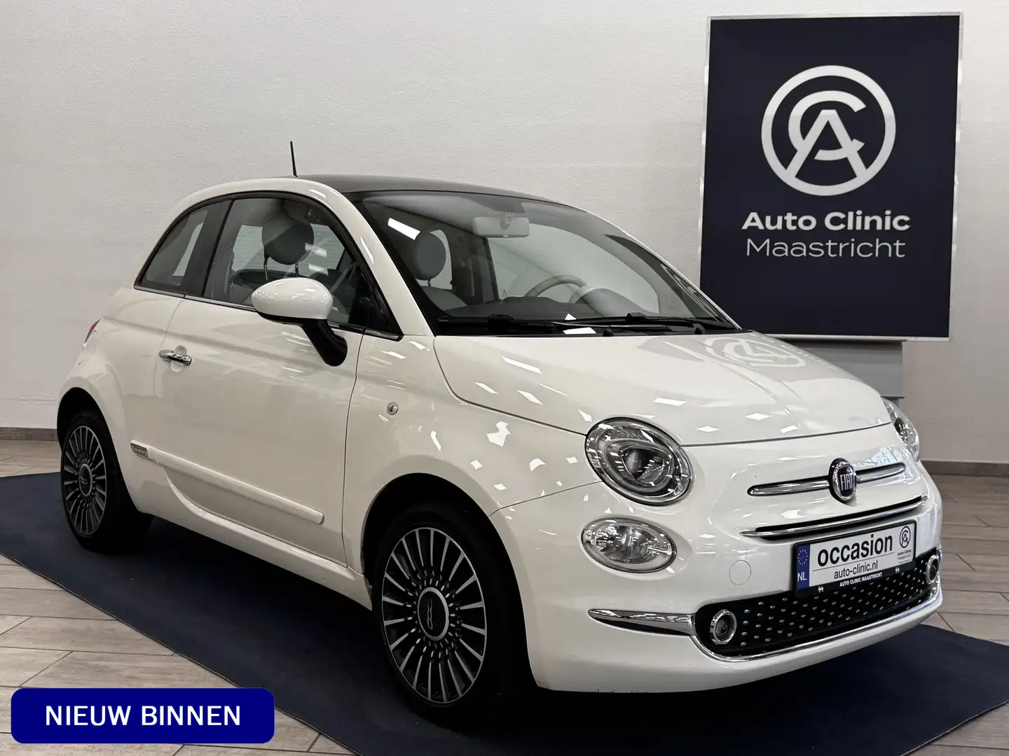 Fiat 500 1.2 Lounge 69pk | 4-CILINDER | NAVI | CRUISE | CAR Blanc - 1