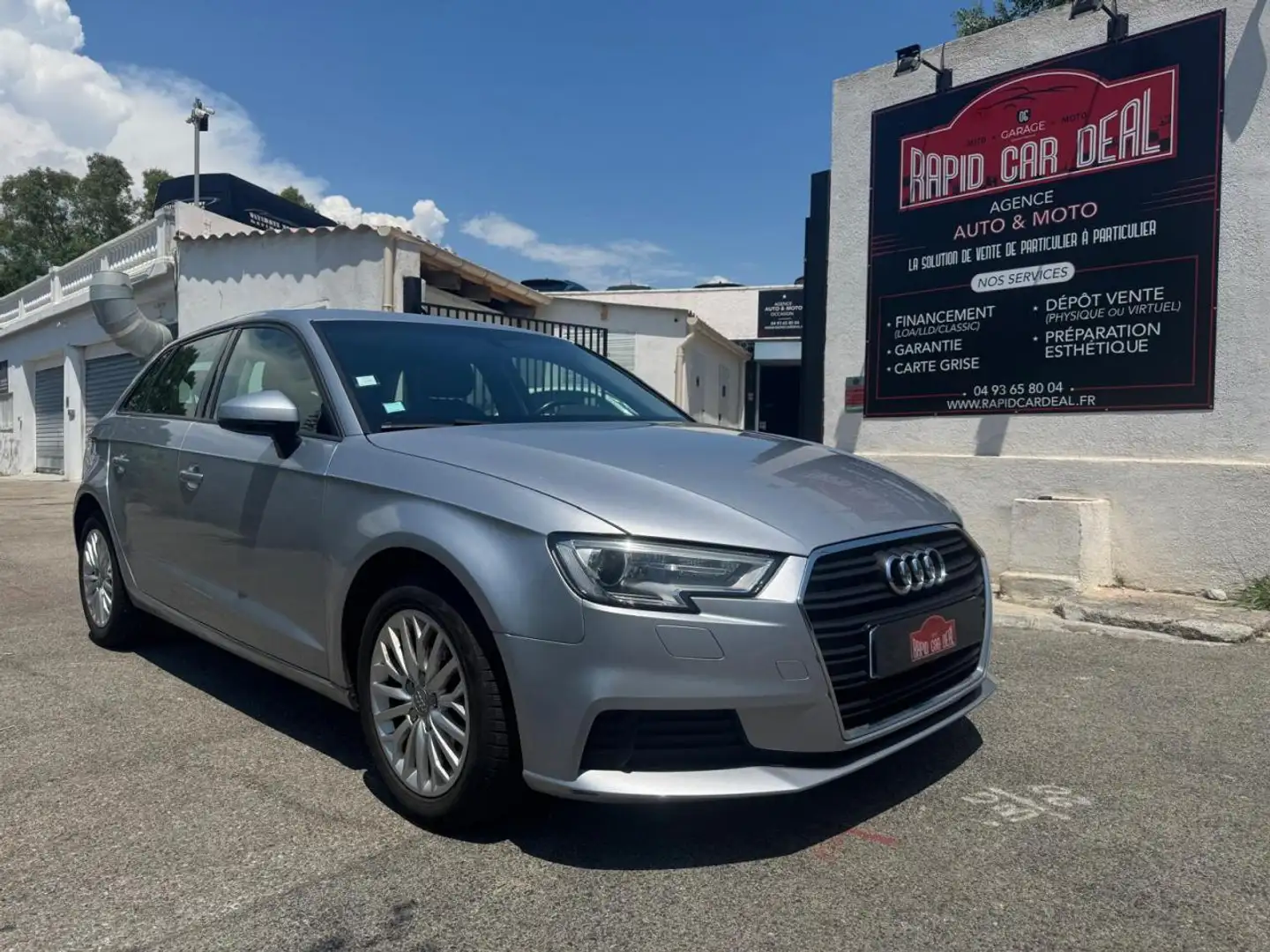 Audi A3 Sportback 1.6 TDI - 110 - BV S-Tronic 7  8V SPORTB Grijs - 1