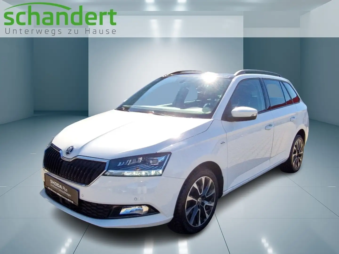 Skoda Fabia Combi 1.0 TSI Drive LED Navi Pano Klimaauto Weiß - 1