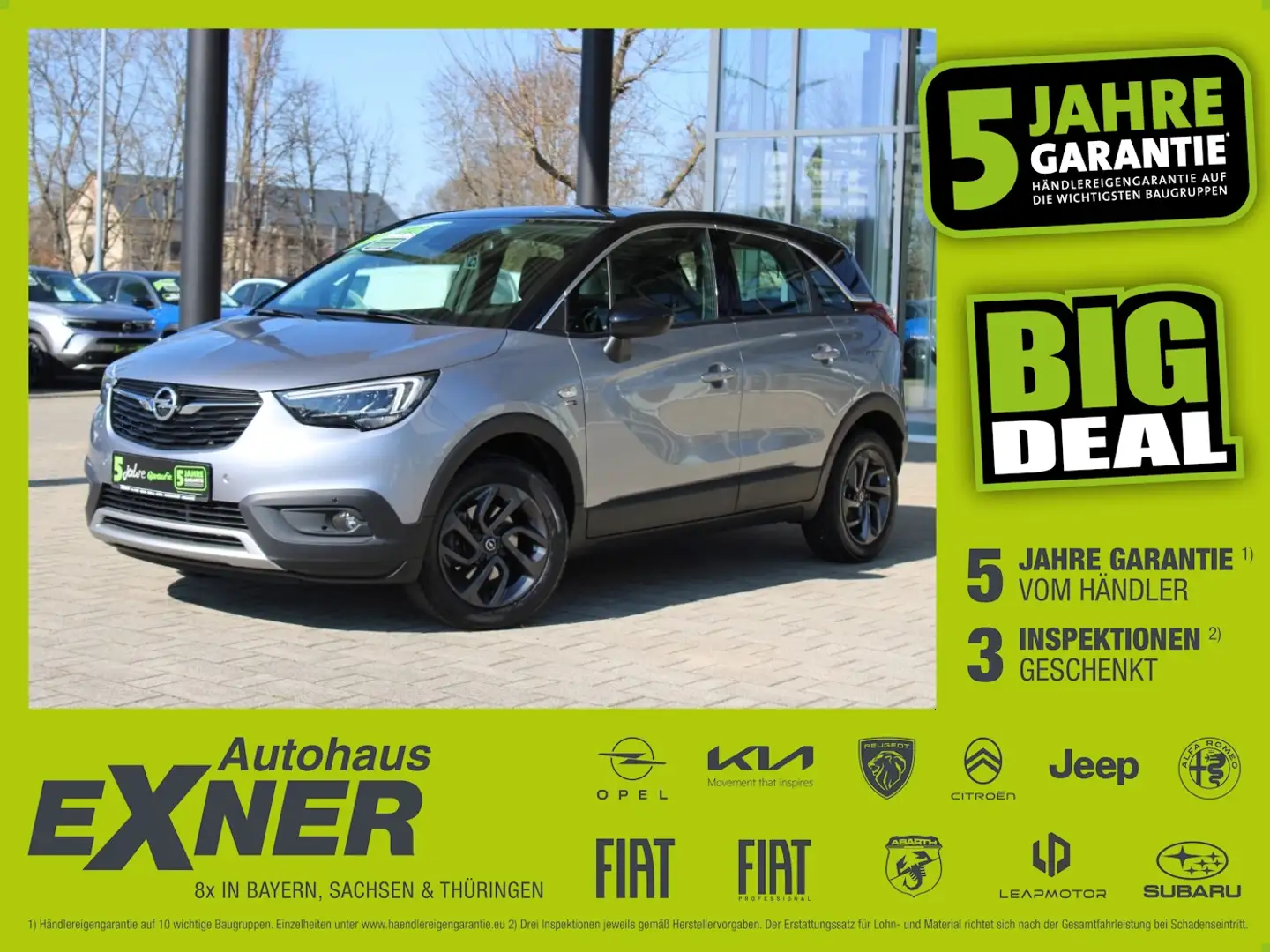 Opel Crossland X 1.2 Turbo 2020 LED Scheinwerfer, DAB Grau - 1