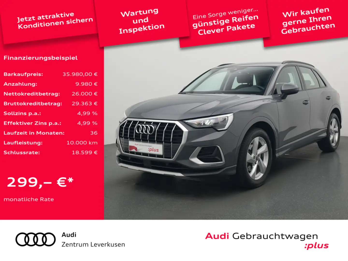 Audi Q3 advanced S-TRON VIRT PDC KAM SHZ NAVI ACC Schwarz - 1