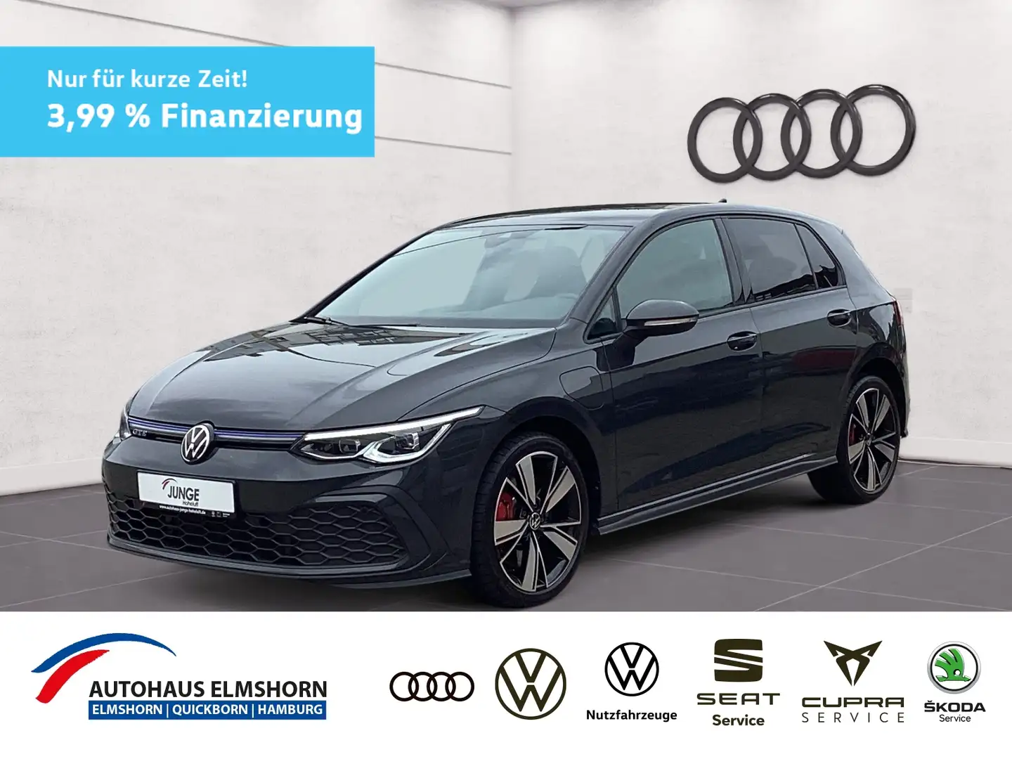 Volkswagen Golf GTE 1.4 eHybrid DSG AHK NAV APP LED+ 18" DWA ACC PDC Grau - 1