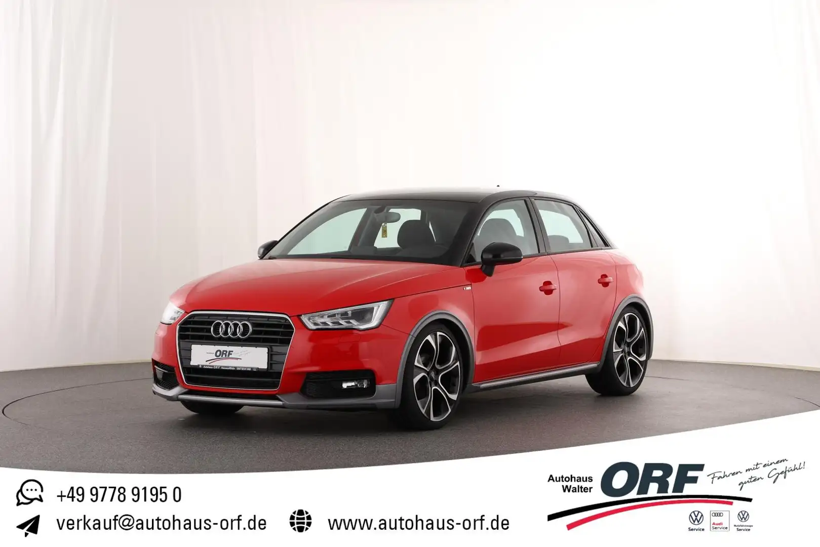 Audi A1 Sportback 1.4 TDI S line DAB XENON NAVI SITZHZG NE Rot - 1
