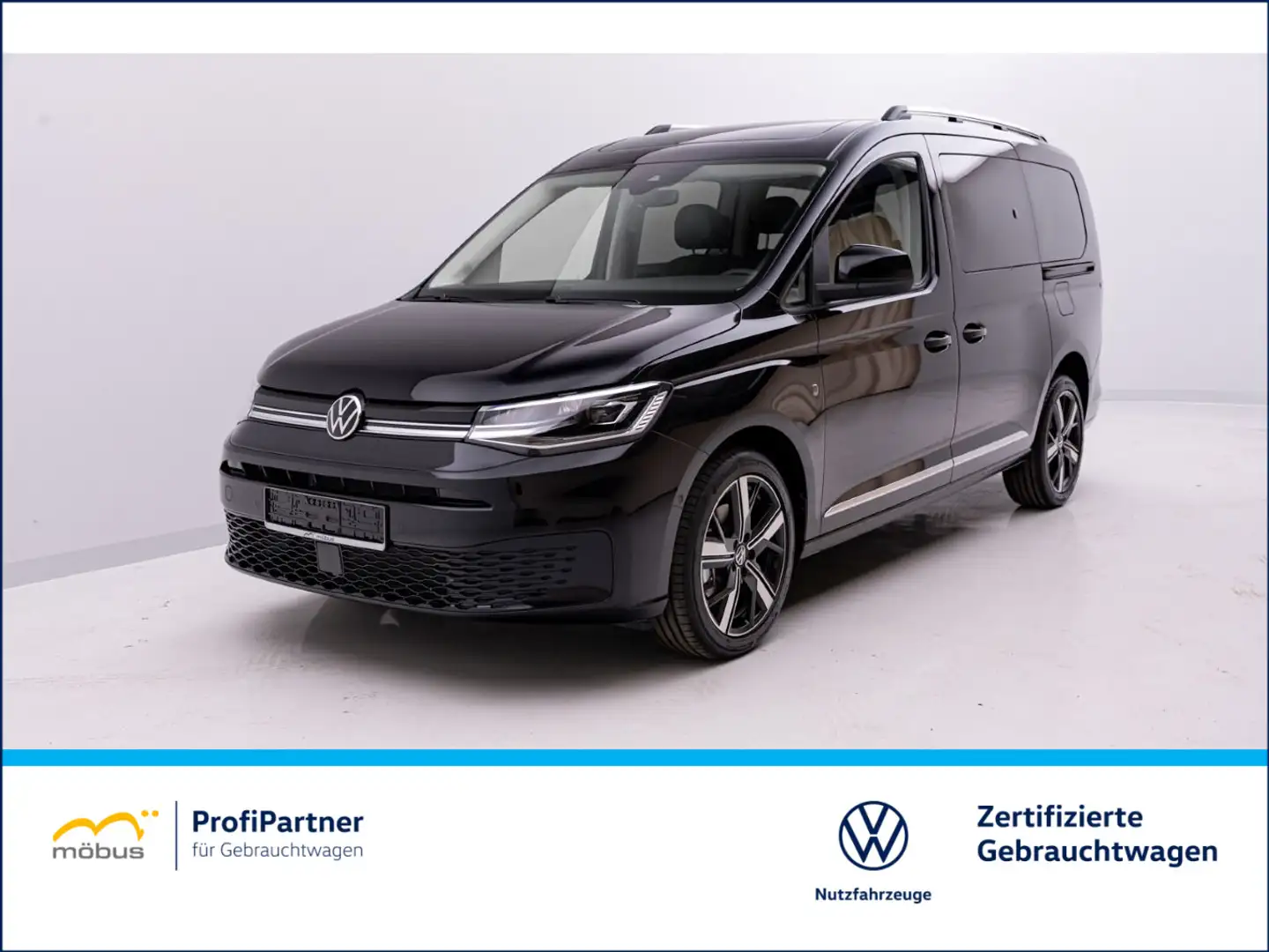 Volkswagen Caddy Style 1.5 TSI DSG*AHK*NAV*LED*7-SITZE Schwarz - 1