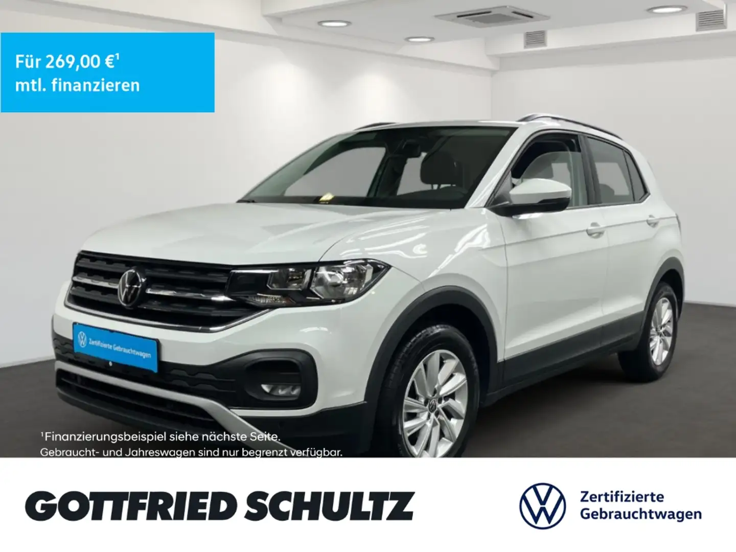Volkswagen T-Cross 1.0 TSI NAV SHZ KLIMA PDCvo&hi Life Weiß - 1