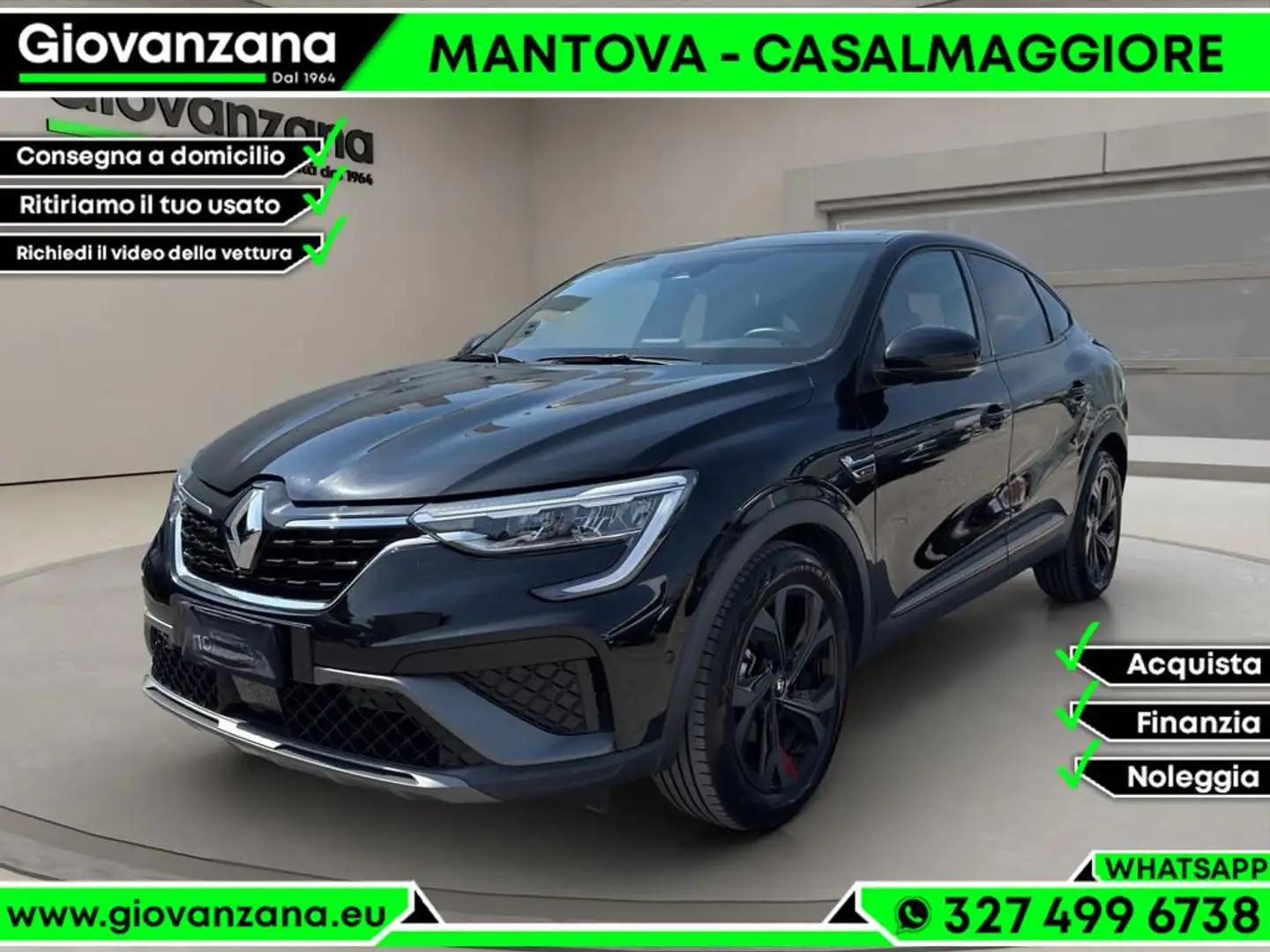 Renault Arkana 1.6 full hybrid R.S. Line 145cv NEOPATENTATI Nero - 1