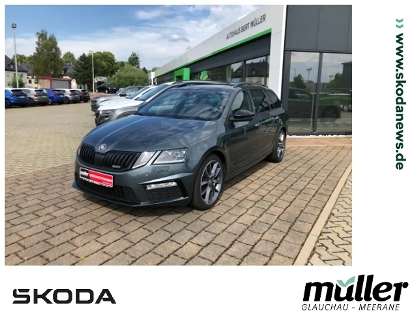 Skoda Octavia Combi RS TDI DSG LED AHZV ACC Navi Сірий - 1