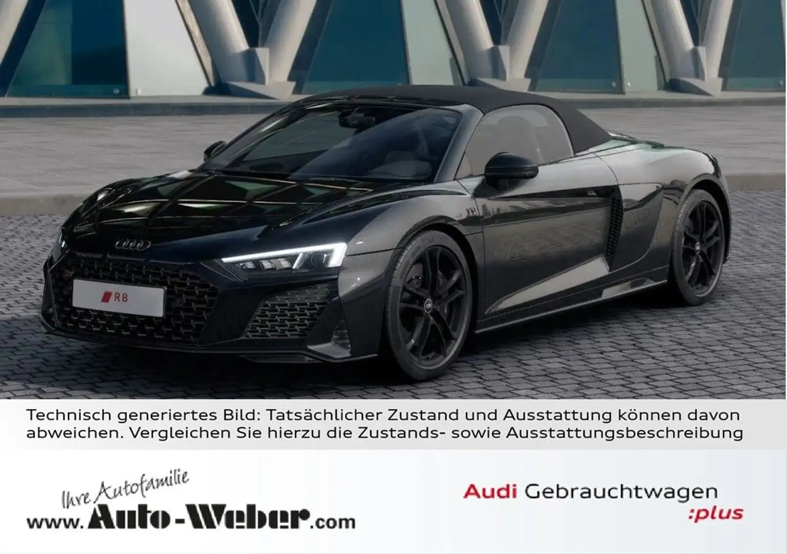 Audi R8 Spyder V10 5.2FSI RWD performance ALLBLACK Schwarz - 1