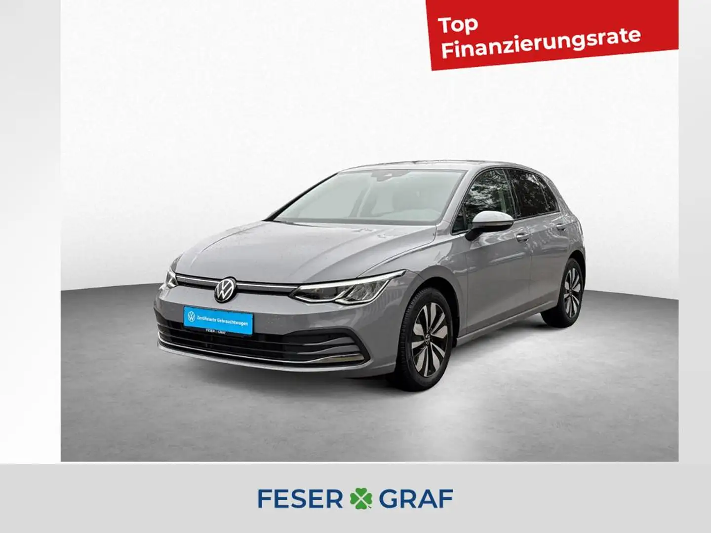 Volkswagen Golf VIII 1.5 TSI MOVE KAM NAVI APP GJR LED SHZ Gris - 1
