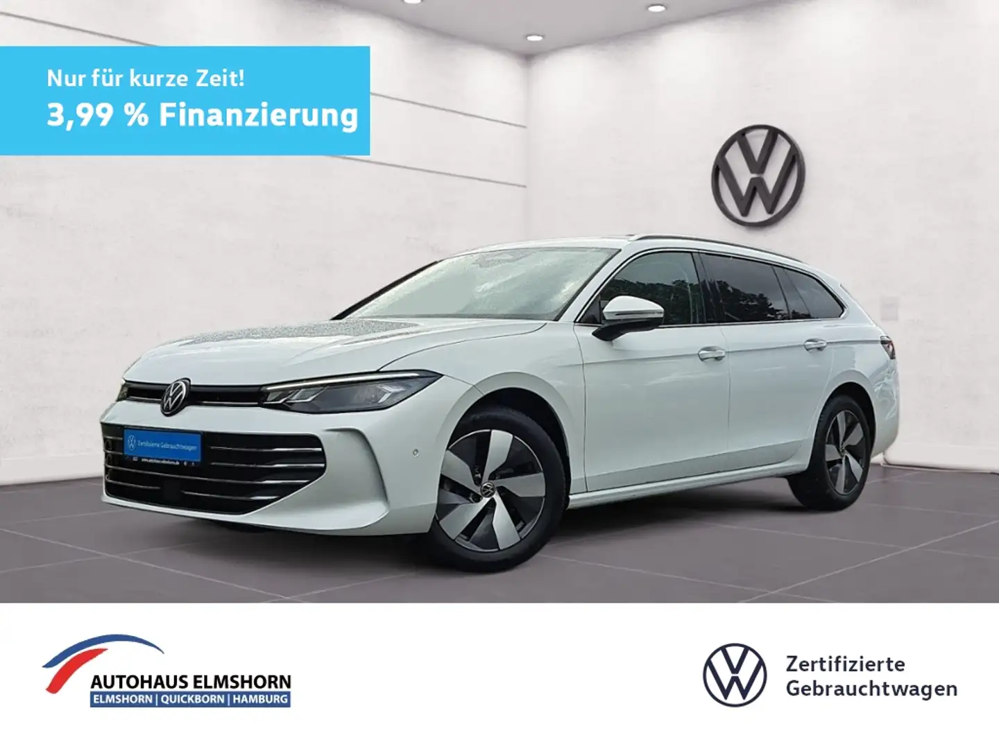 Volkswagen Passat Variant Business 1.5 eTSI DSG 3,99% AHK NAV 4xKAM APP LED Wit - 1