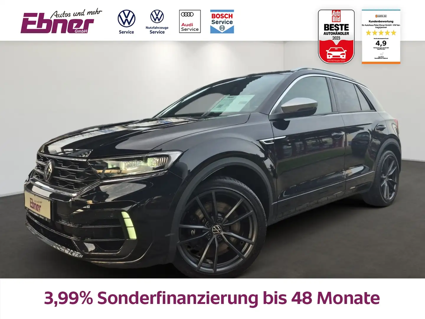 Volkswagen T-Roc R 300PS 4M DSG PANO+BEATS+el.KLAPPE+ACC+KEYLESS+NA Schwarz - 1