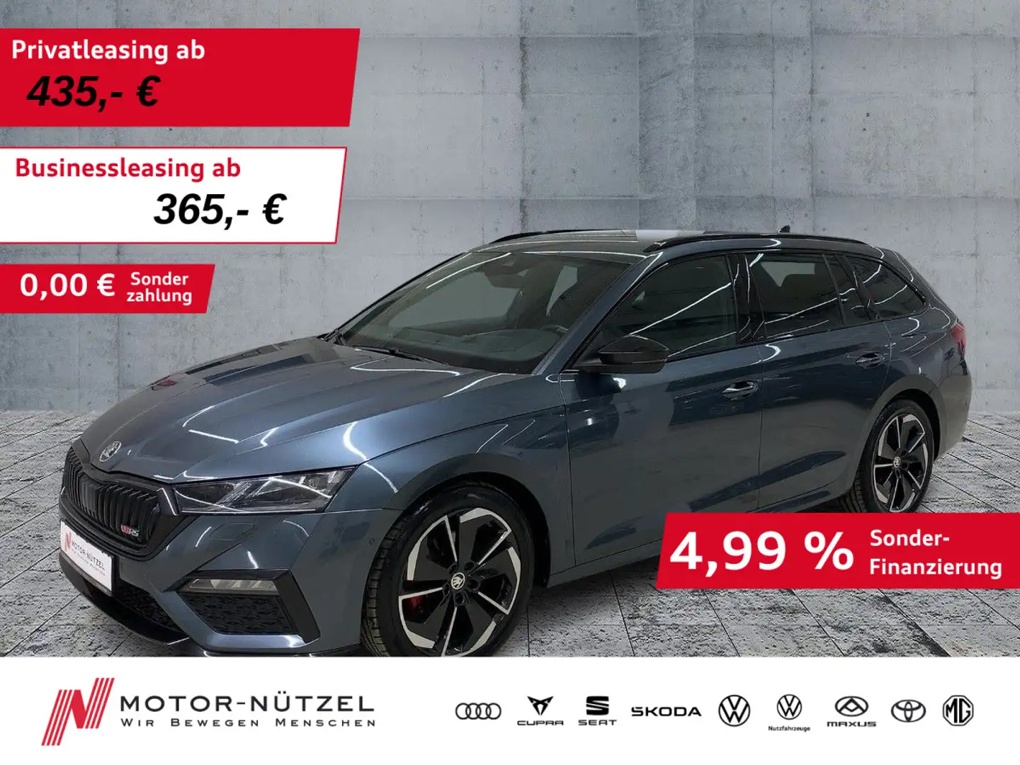 Skoda Octavia Combi RS 2.0 TDI DSG MATRIX+NAVI+ACC+AHK Gris - 1