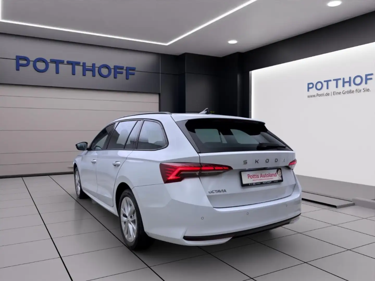 Skoda Octavia Combi 1.5 eTSI DSG SELECTION NAVI KLIMA PDC LED Weiß - 2