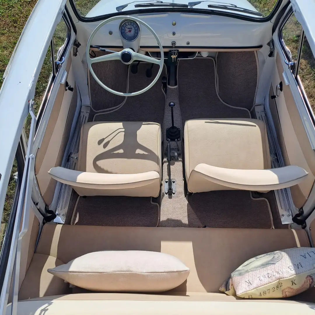 Fiat 500 D 1961 "Erste Serie" TOP RESTAURIERT! Weiß - 1