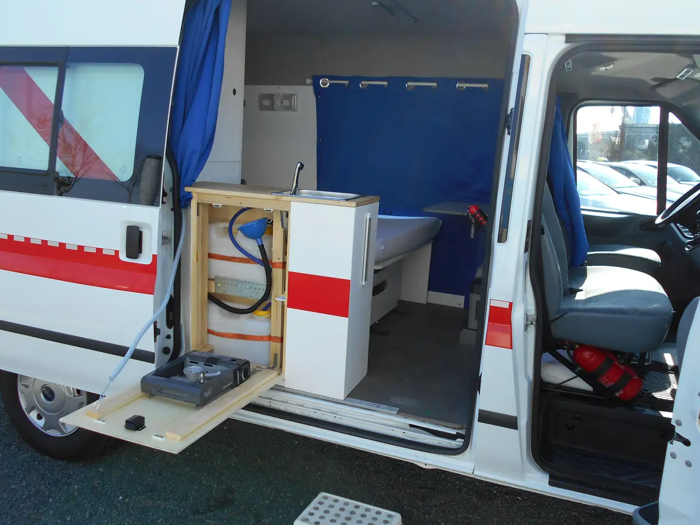 Ford Transit Transit Camper WC Kühlschr. AC Standhzg AHK PDC Blanc - 2