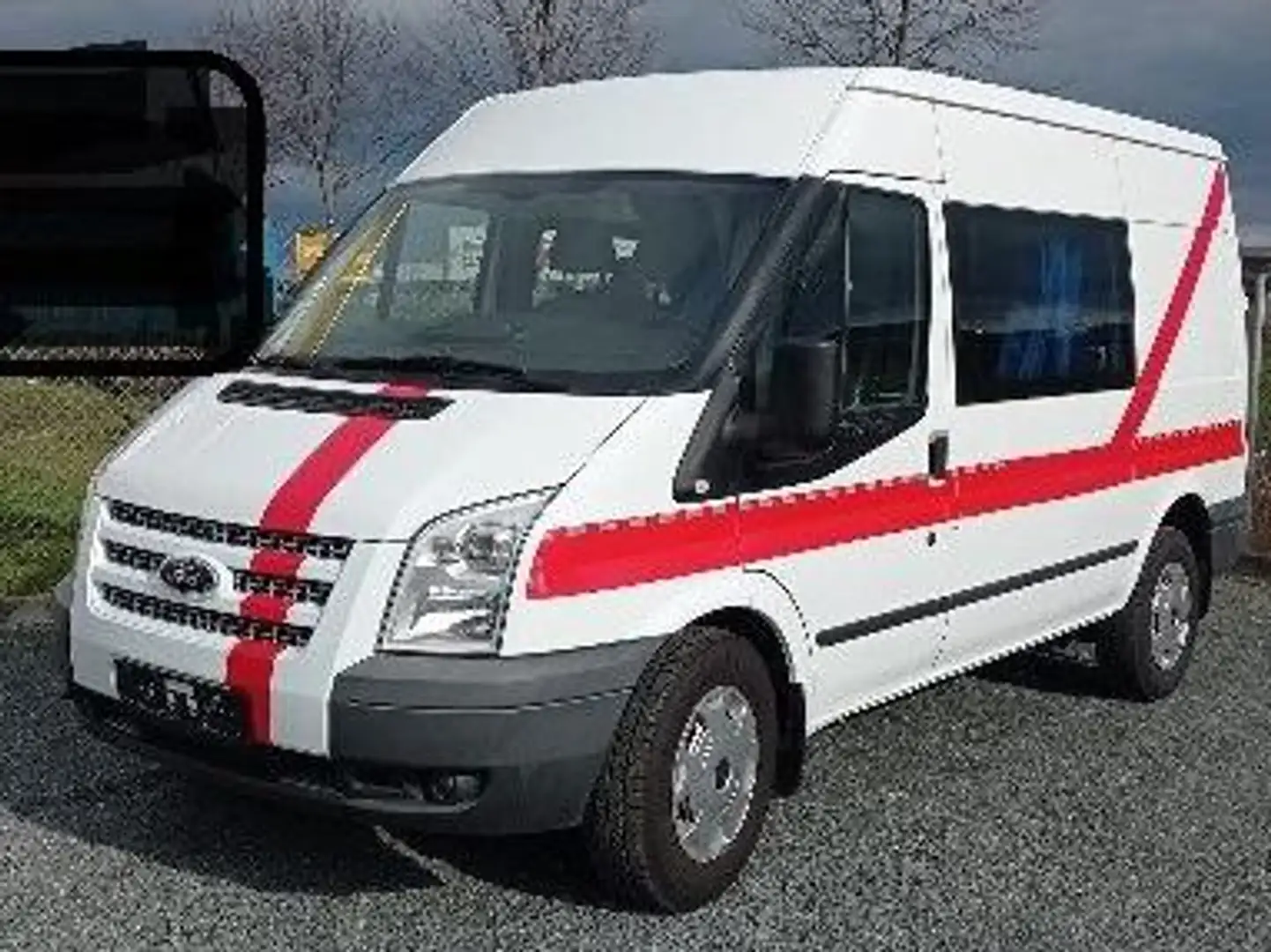 Ford Transit Transit Camper org.70tkm WC Kühlschr.AC AHK PDC Weiß - 2