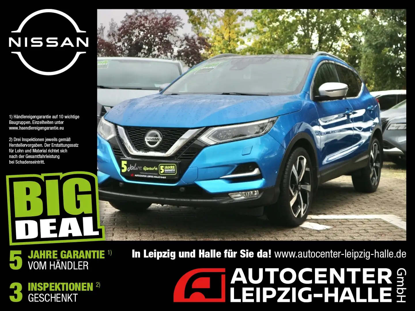 Nissan Qashqai 1.3 DIG-T Tekna+ Panorama Navi 360° Blau - 1
