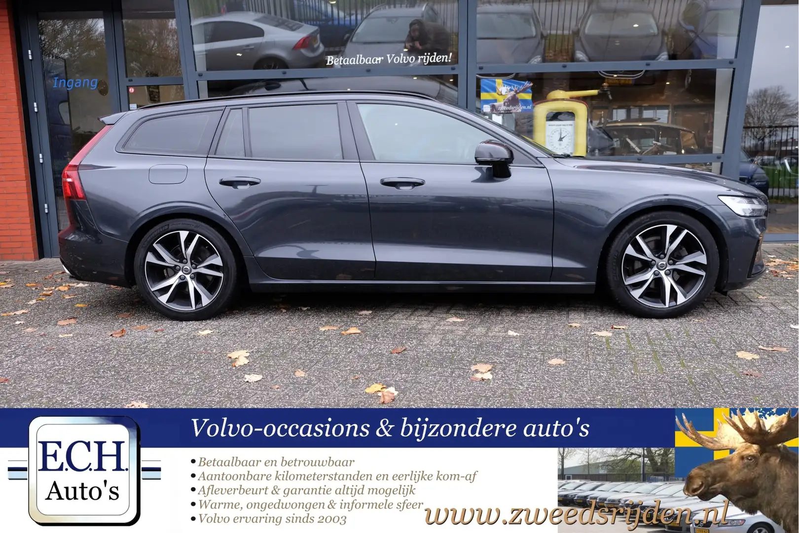 Volvo V60 2.0 D4 190 pk Aut. R-Design, Apple CarPlay, Trekha Grijs - 2