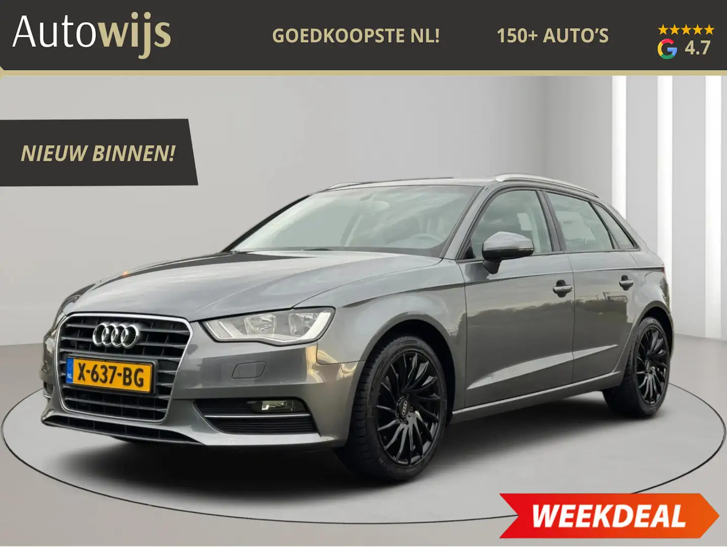Audi A3 Sportback 1.4 TFSI Ambition Pro Line|AUT|TREKHAAK| Grijs - 1