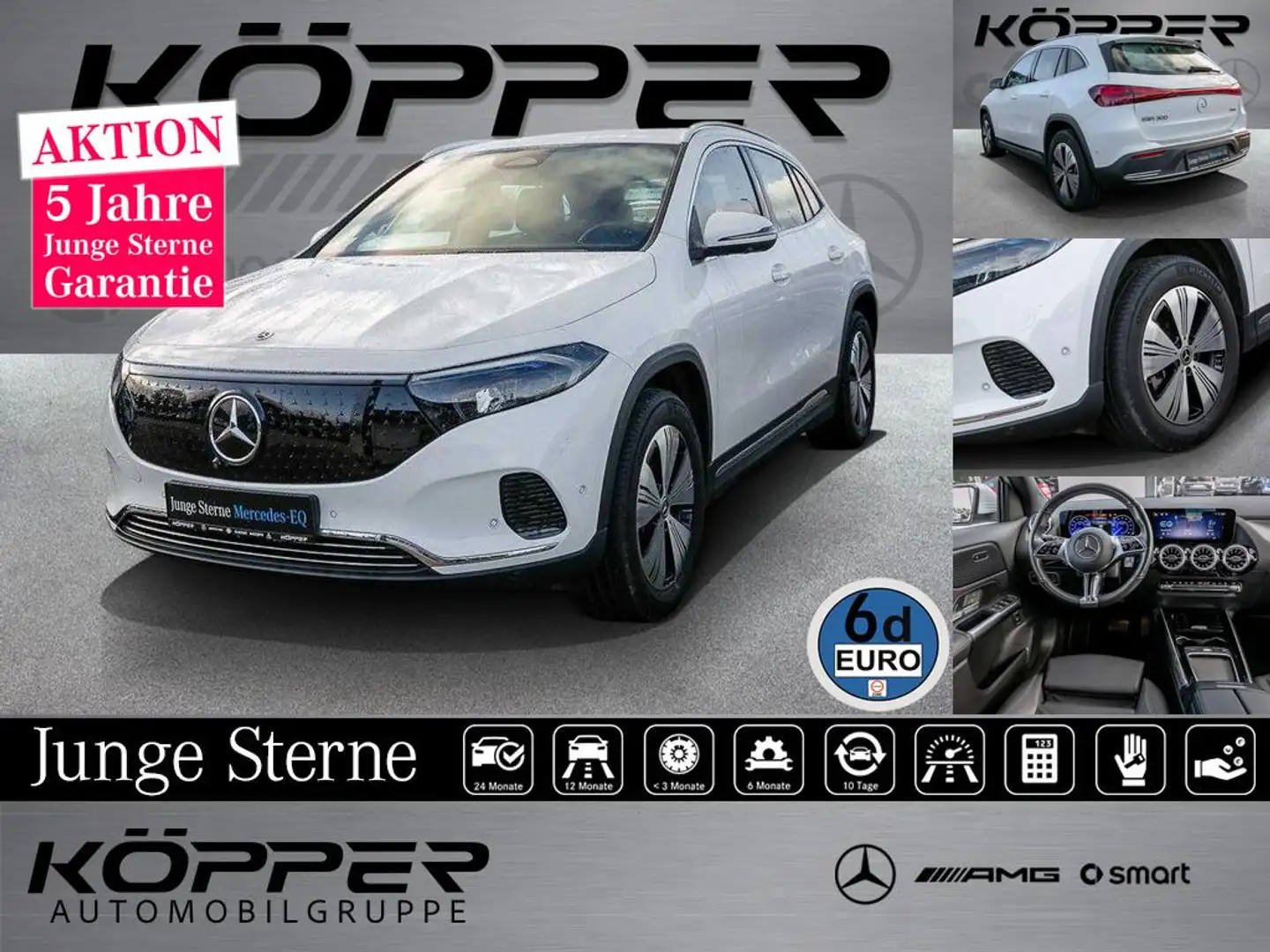 Mercedes-Benz EQA 300 4MATIC Progressive Advanced AHK Kamera Weiß - 1