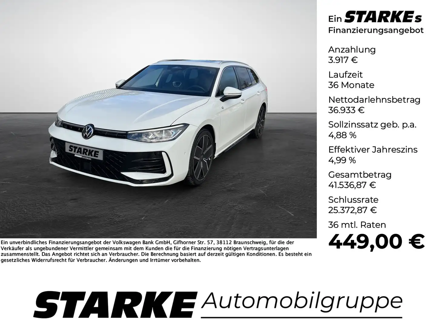 Volkswagen Passat Variant 2.0 TDI DSG R-line Weiß - 1