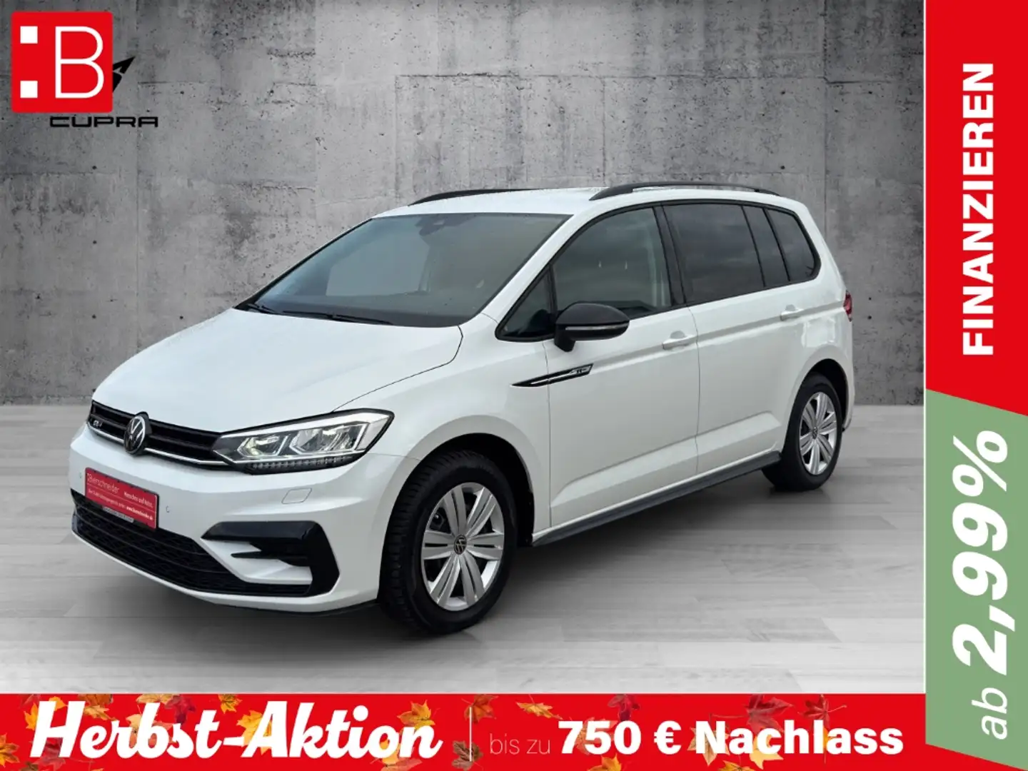 Volkswagen Touran 2.0 TDI DSG Highline R-Line 7-SITZE COCKPIT PRO LE Weiß - 1