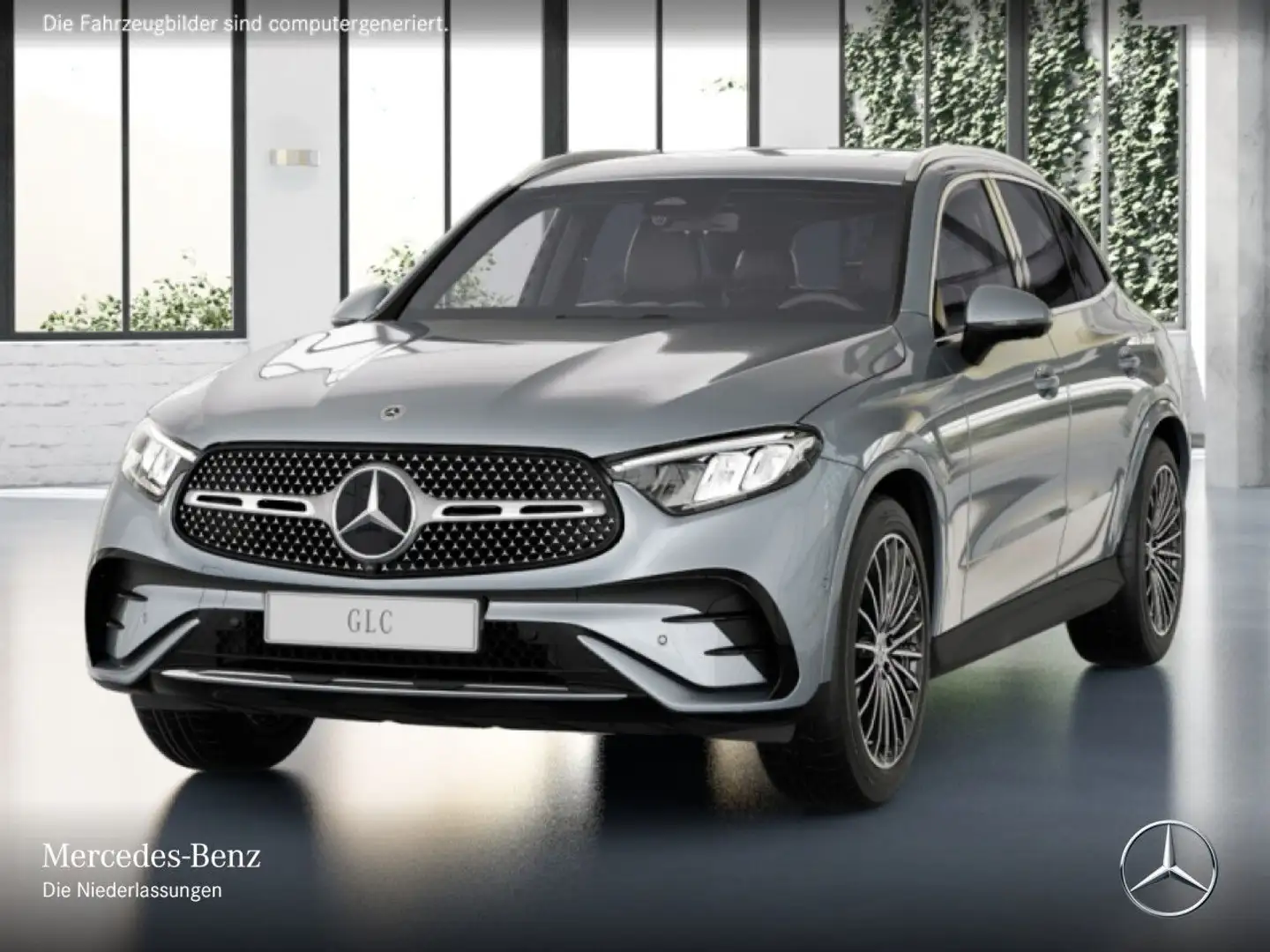 Mercedes-Benz GLC 200 d 4M AMG+360+AHK+LED+TOTW+KEYLESS+9G Zilver - 2