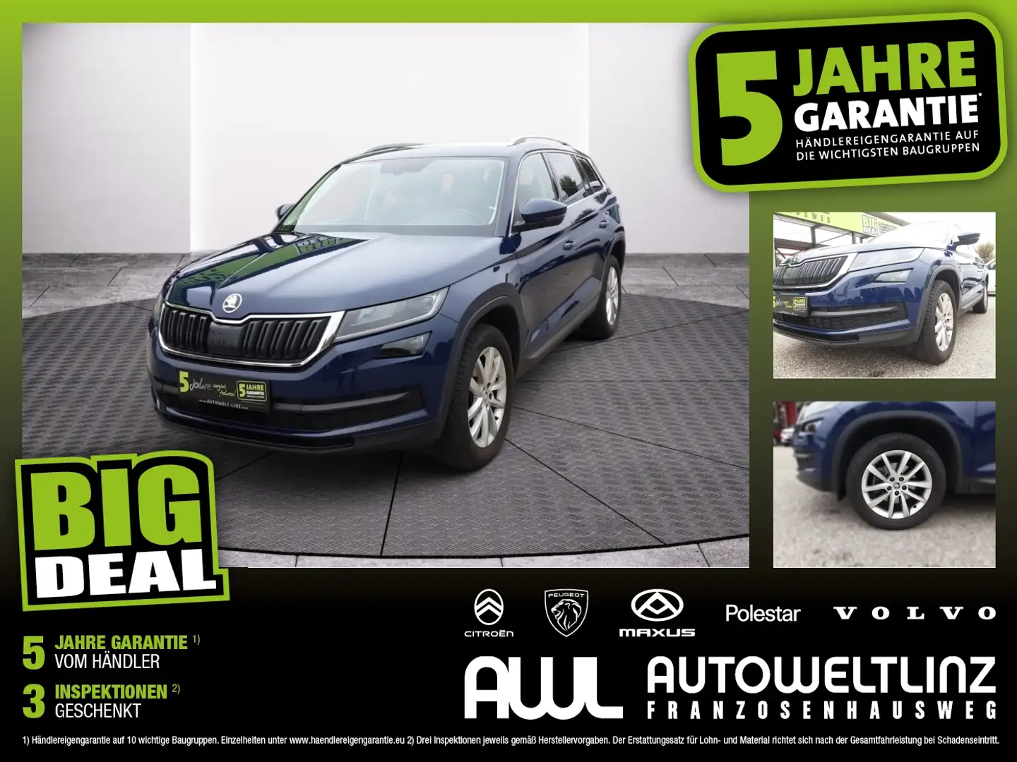 Skoda Kodiaq 2,0TDI SCR Style DSG Blau - 1