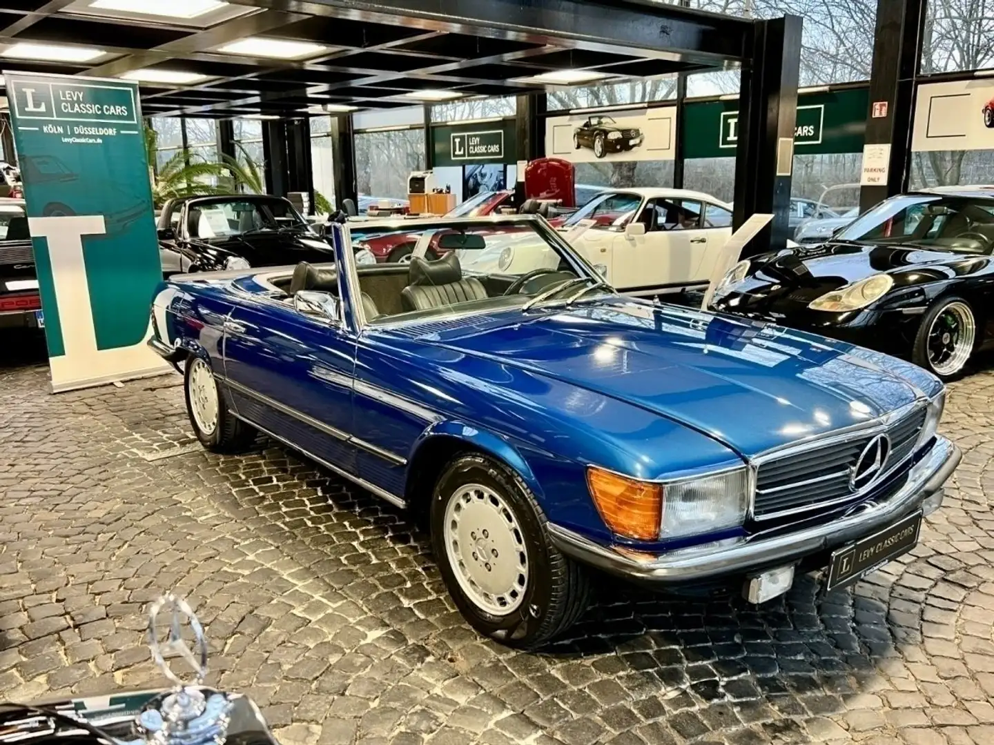 Mercedes-Benz SL 450 Roadster deutsches Fahrzeug Hardtop Blauw - 1