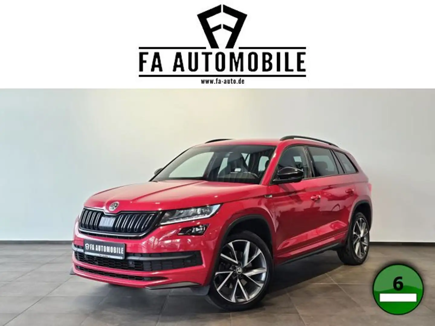 Skoda Kodiaq 4x4 Sportline 7.Sitzer Led RS-Sitz AHK 20 Rojo - 1