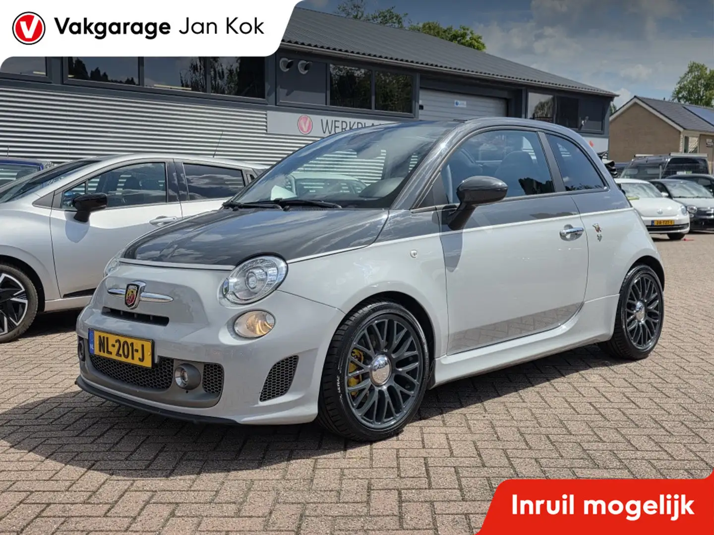Fiat 500C Abarth 1.4 T-Jet Turismo 165pk, sabelt interieur. Grau - 1