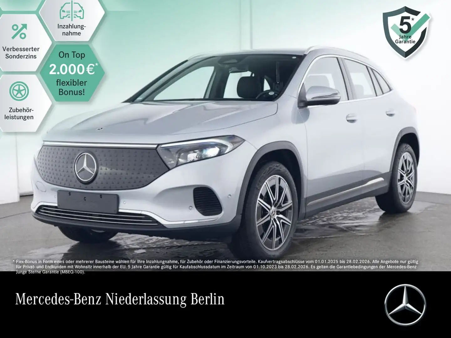 Mercedes-Benz EQA 300 4M PROG+ADVANCED+KAMERA+SPUR Plateado - 1