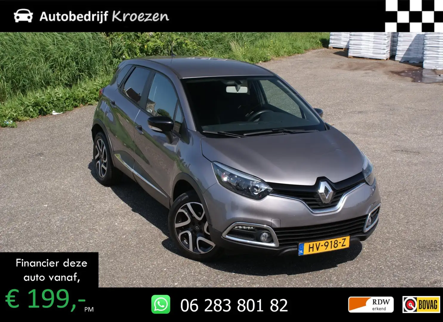 Renault Captur 0.9 TCe Expression | Org NL | Trekhaak | Navigatie Grijs - 1