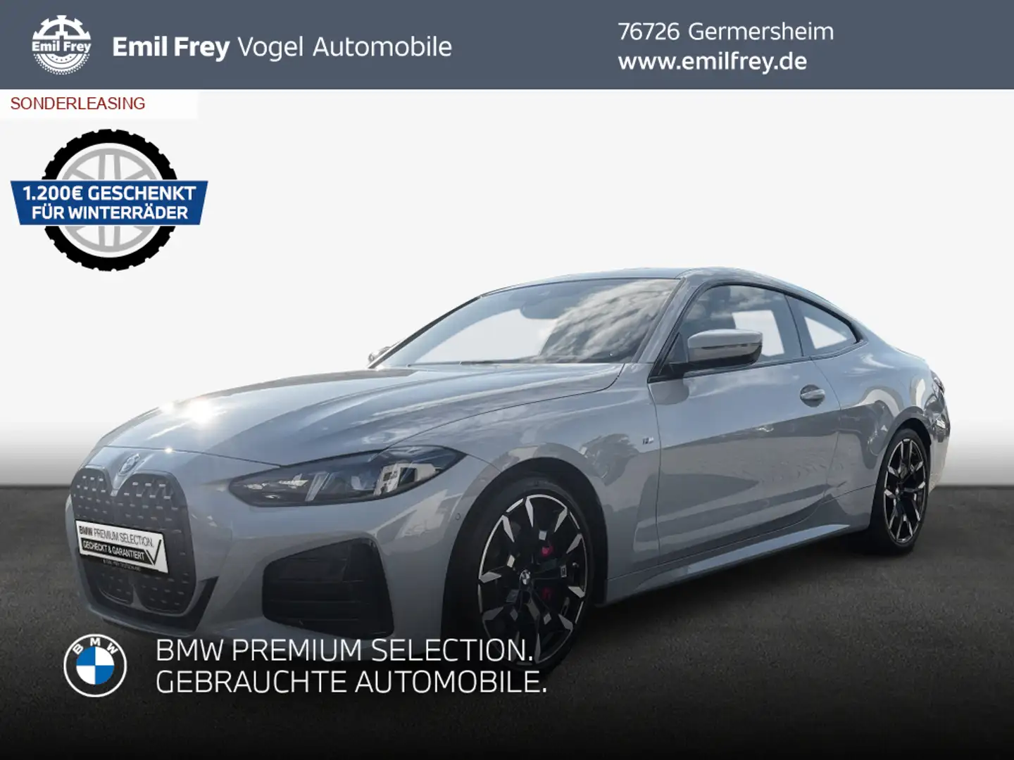 BMW 420 i Coupe M Sport Pro Grau - 1