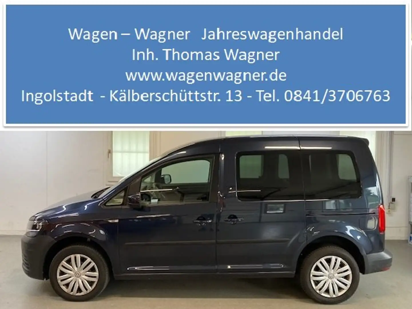 Volkswagen Caddy 1.4 TSI 96KW Climatronic Navi CAM AHK Sitzheizung Azul - 1